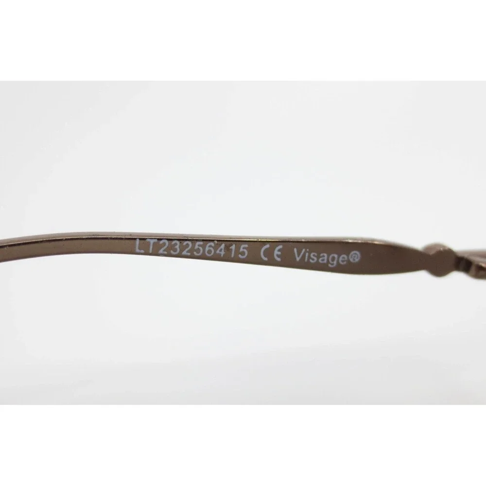 Visage Cashmere BRN Brown Semi Rimless Oval Eyeglasses Frames LT23256415